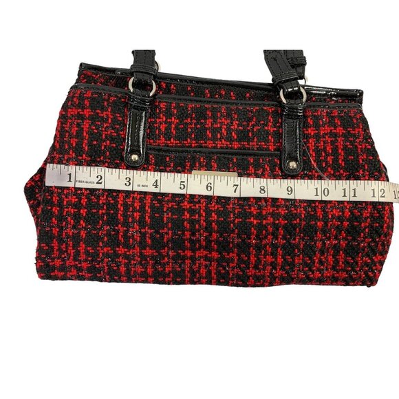 Nine & Co. Women's Plaid Red & Black Purse - Picture 5 of 8